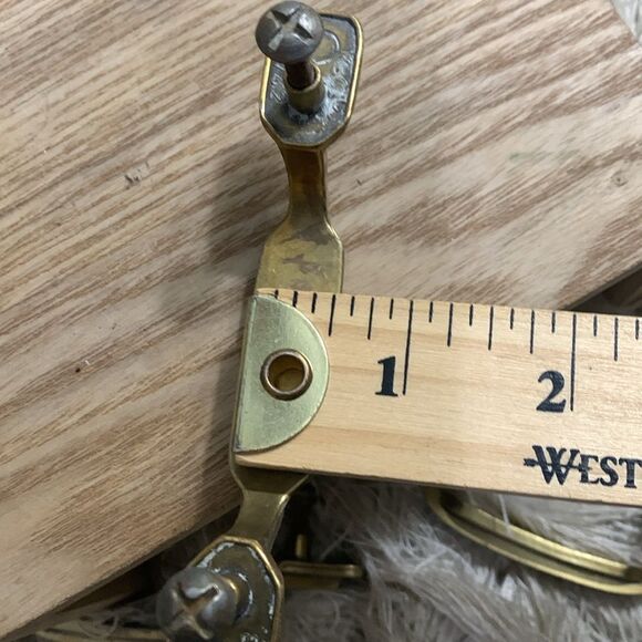 Vintage Mid-Century Style Keeler Brass Co Cabinet Door Pulls Brass Tone Metal - Picture 11 of 17